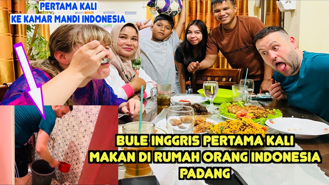 Pertama Kali Makan dan Ke toilet Di Rumah Orang Padang Indonesia 😂 Vlog 3