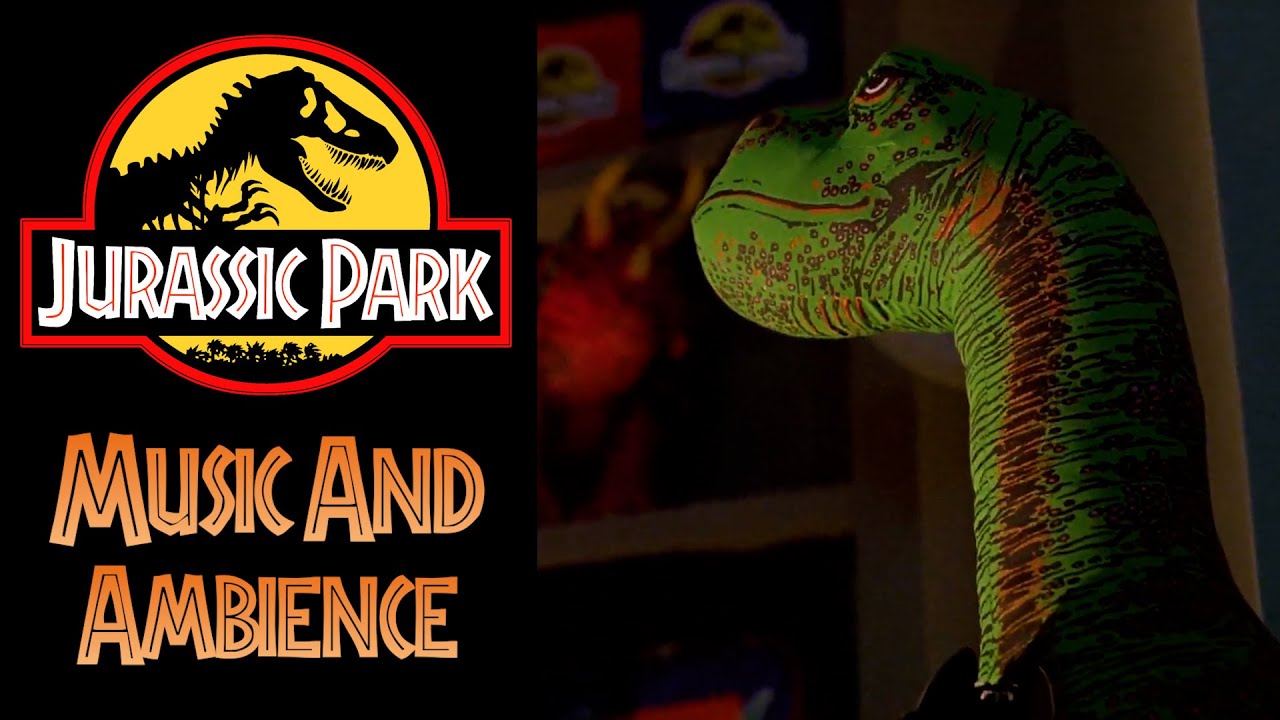 Jurassic Park | Soothing Lullaby Music with Brachiosaurus Sounds and Peaceful Night Ambience