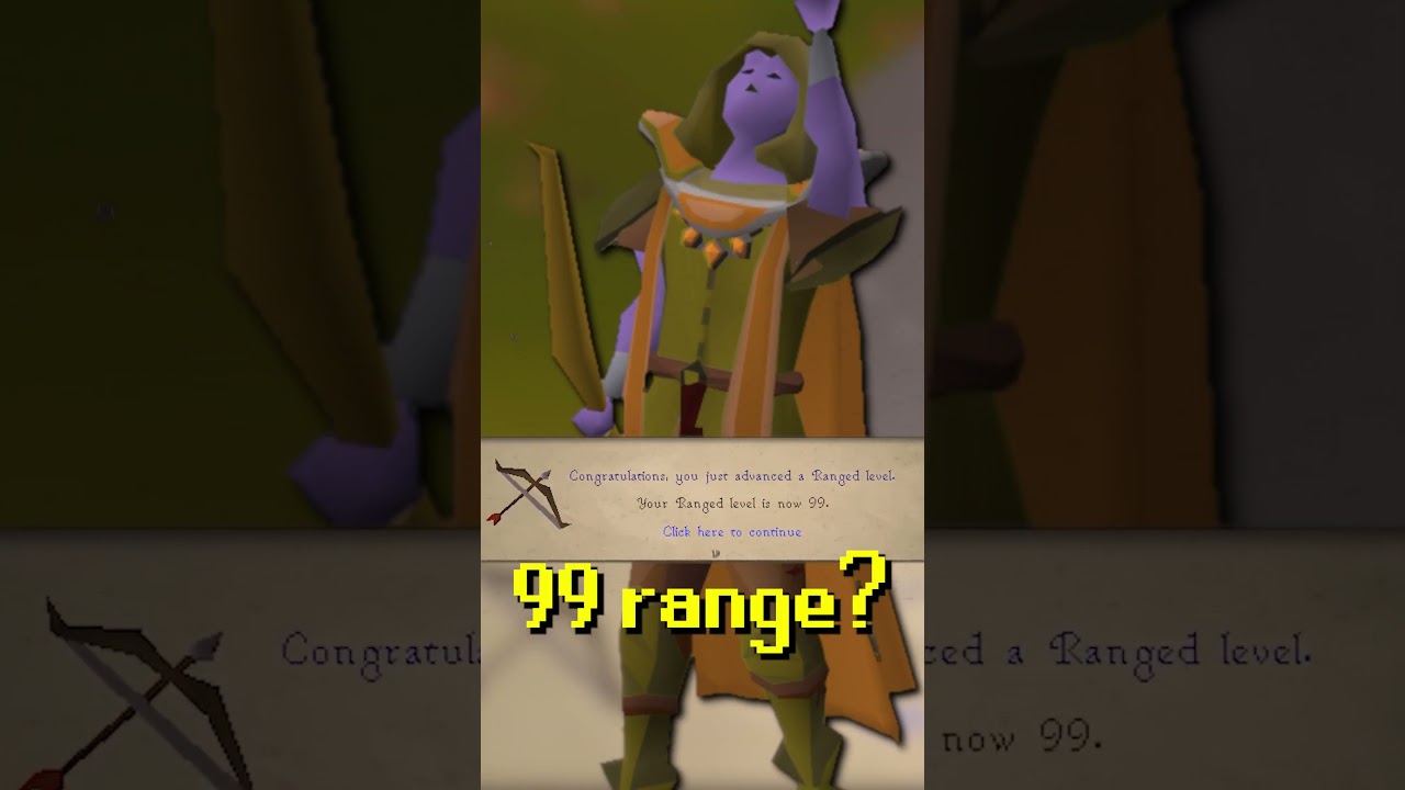 I used 1,000,000 Cannonballs Starting at 1 Range #shorts #osrs #oldschoolrunescape #runescape