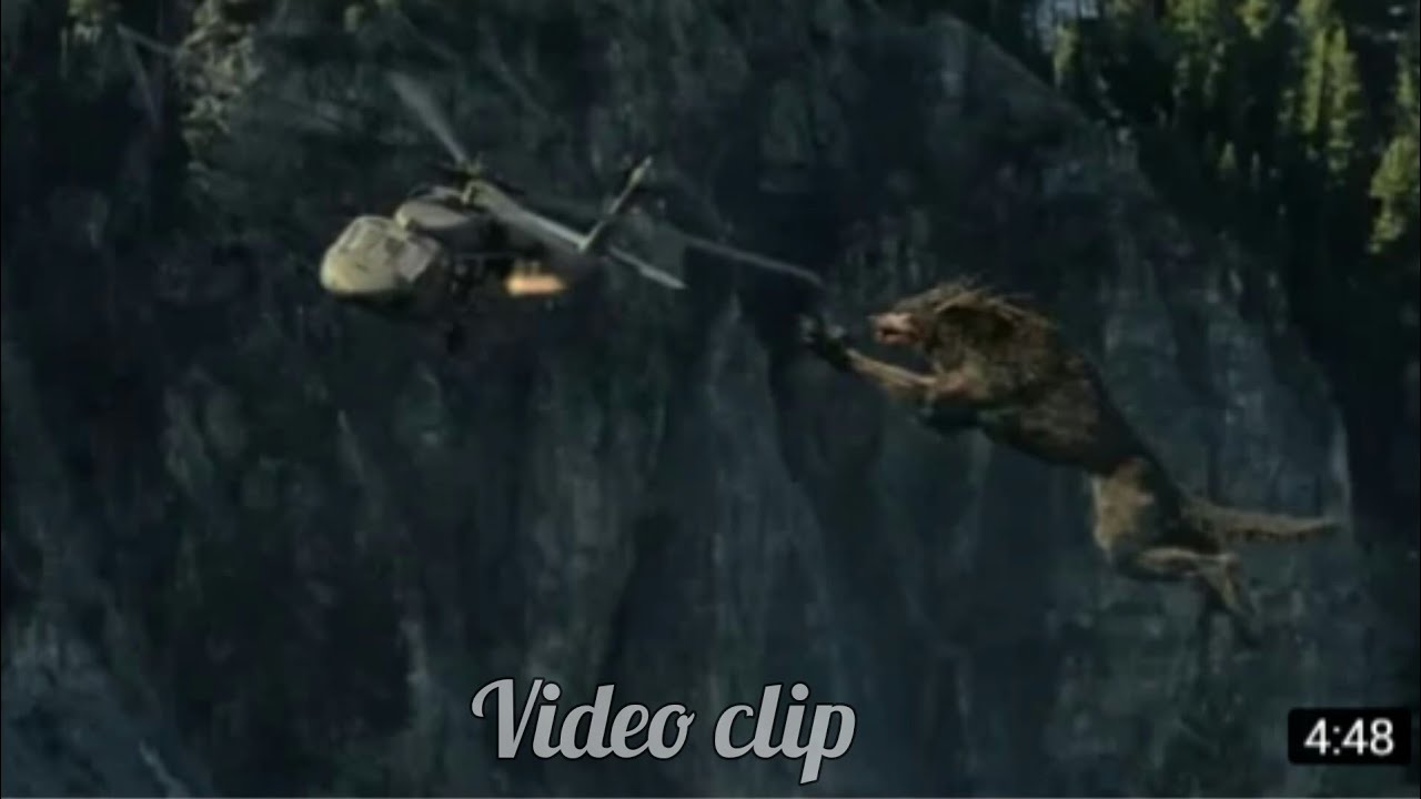Rampage(2018): monster vs helicopter scene|| short video best clip