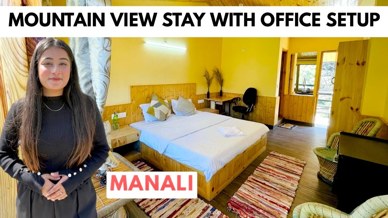 Homestay For Work From Mountains in Manali🏡 | Kitchen & Cafe Setup - Book Now ☎️