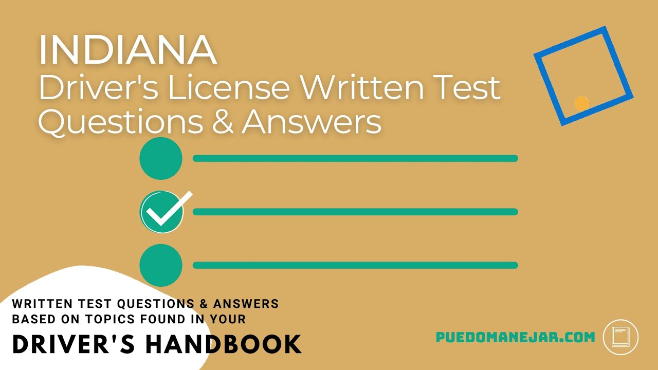 Indiana BMV Written Test Questions & Answers for Real the IN Driver's License Exam