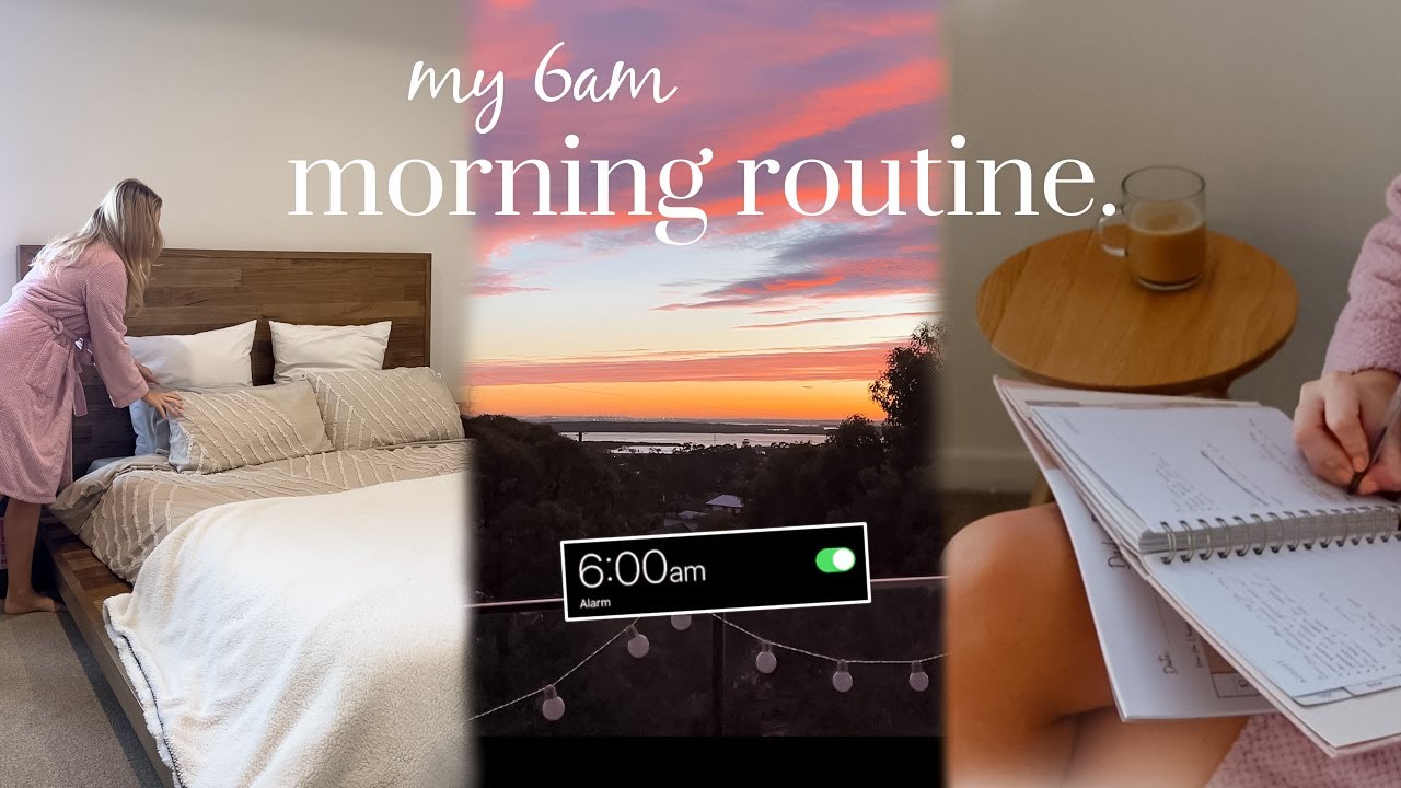 6am morning routine 2022 | productive & healthy habits