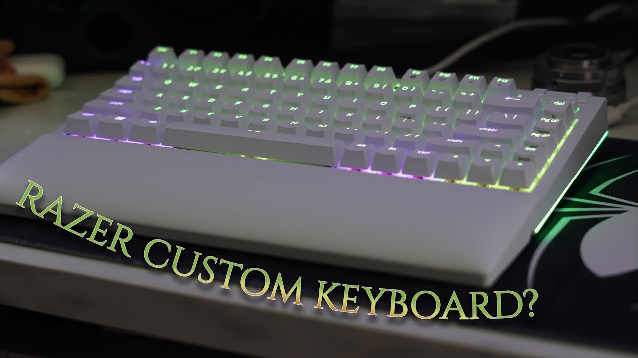 Razer Blackwidow V4 75% WHITE | Unboxing Soundtest Comparison RGB Test