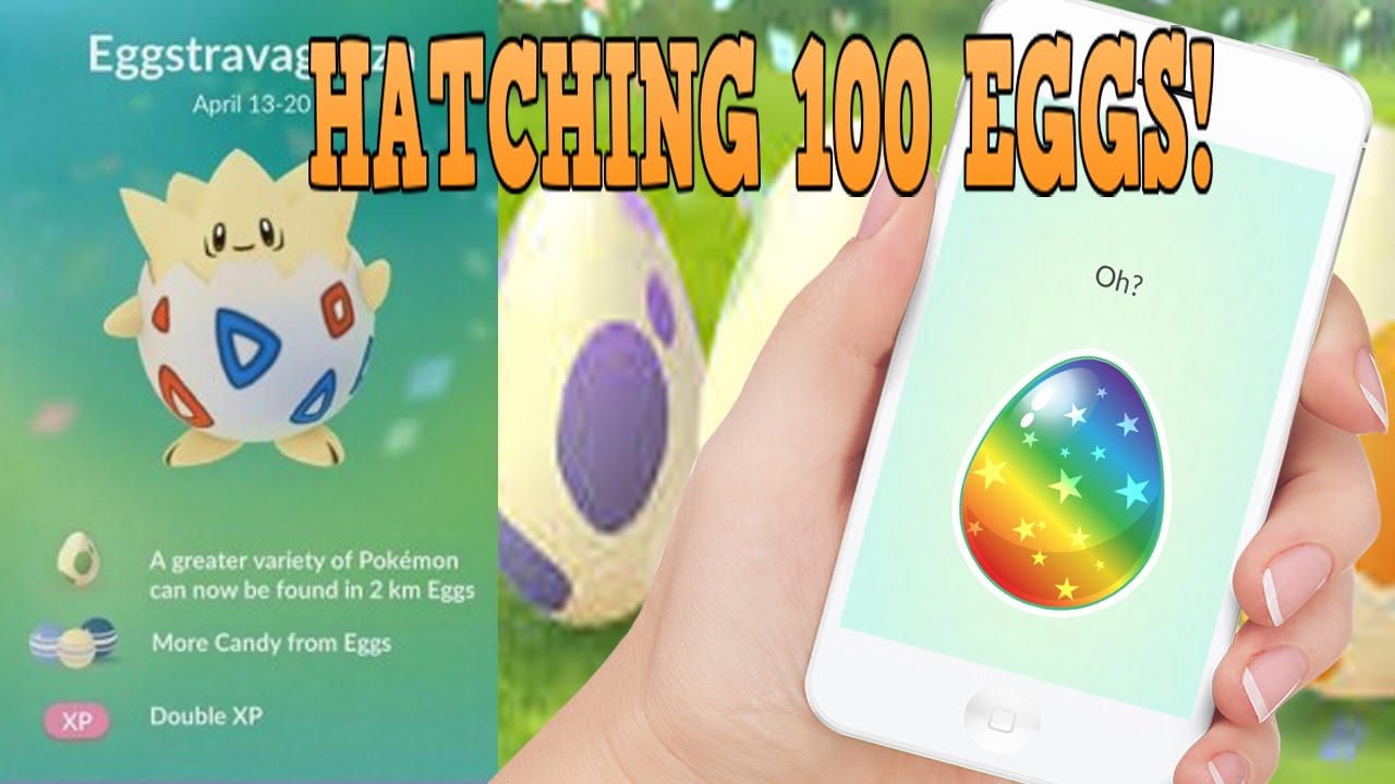 Hatching 100 2 KM MYSTERY EASTER EGGS in POKEMON GO (PART 1 OF 3)