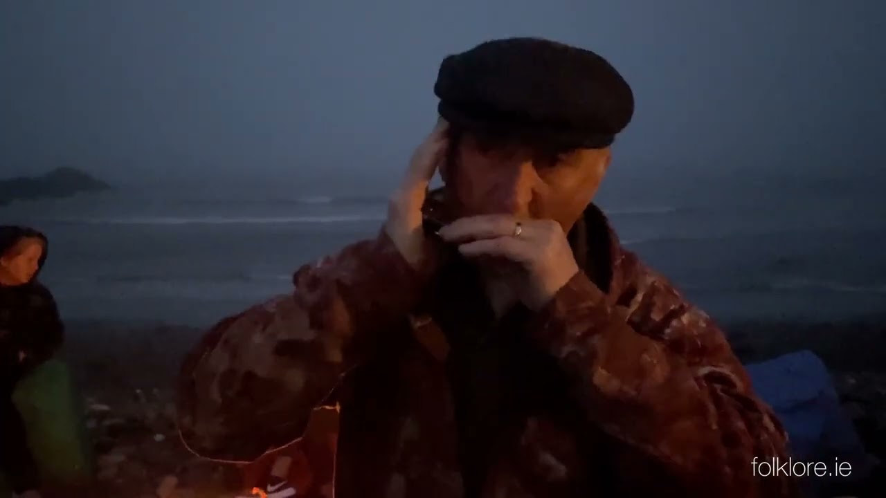 Kenneth Nash playing the mouth organ (Branch, Newfoundland)