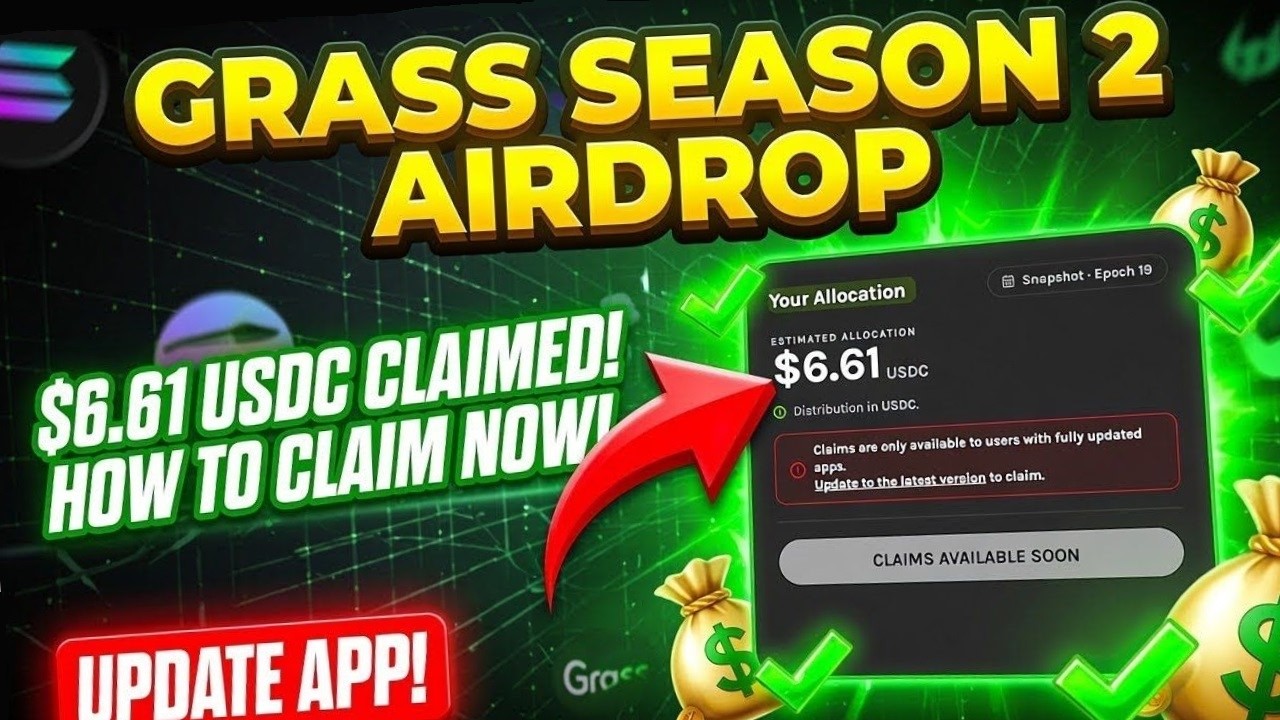 GRASS Crypto Airdrop Season 2 ✅ Check Eligibility, Claim Free $GRASS Tokens | Solana Airdrops