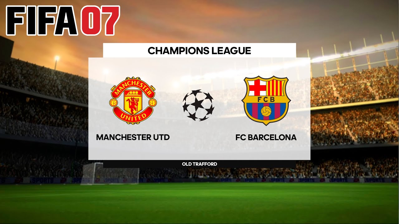 FIFA 07 (2007) - FC Barcelona vs Manchester United - Gameplay XBOX 360 HD [Xenia]