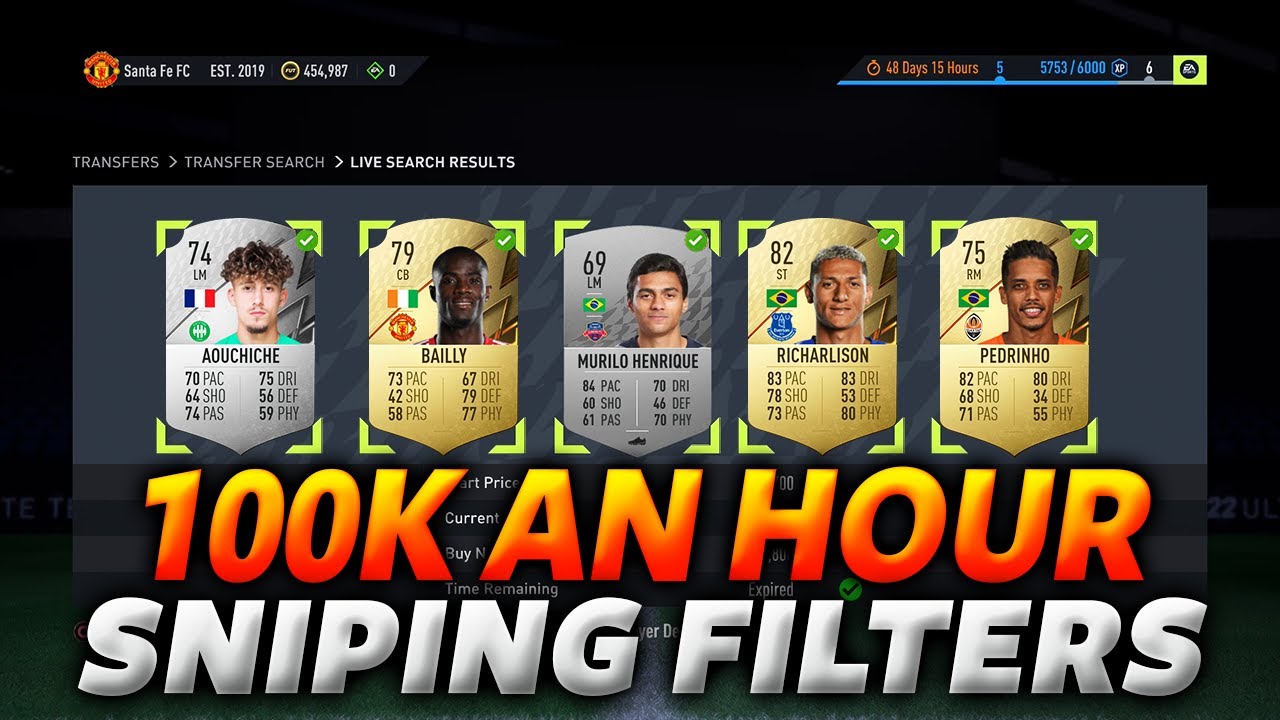 FIFA 22 | MAKE 100K AN HOUR WITH THESE SNIPING FILTERS (FIFA 22 HOW TO MAKE EASY COINS)