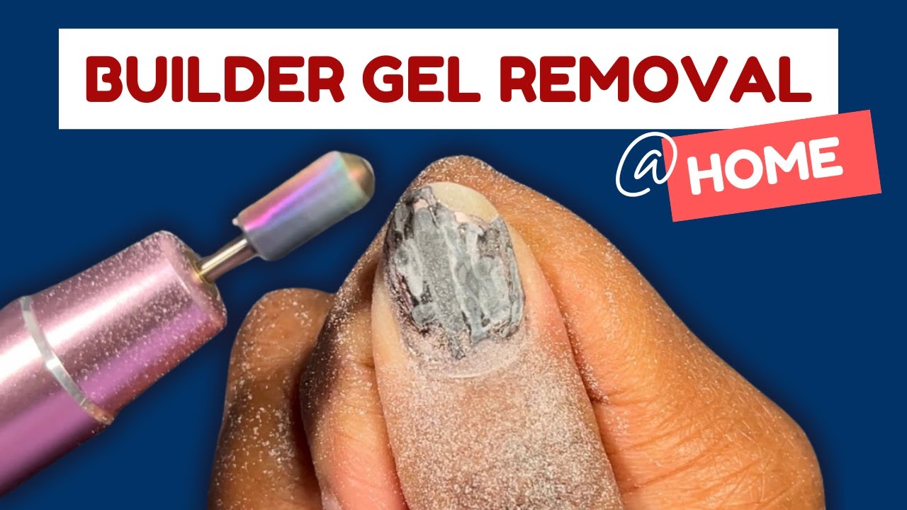 How to take off builder gel at home | how to remove builder gel nails at home