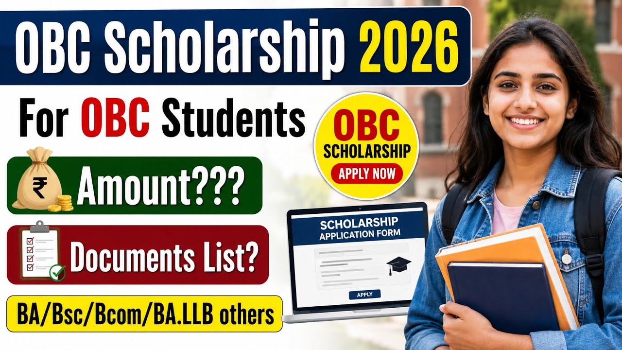 OBC Scholarship 2026 for OBC Students | NSP Scholarship 2026 #nspscholarship2026 #obcscholarship2026