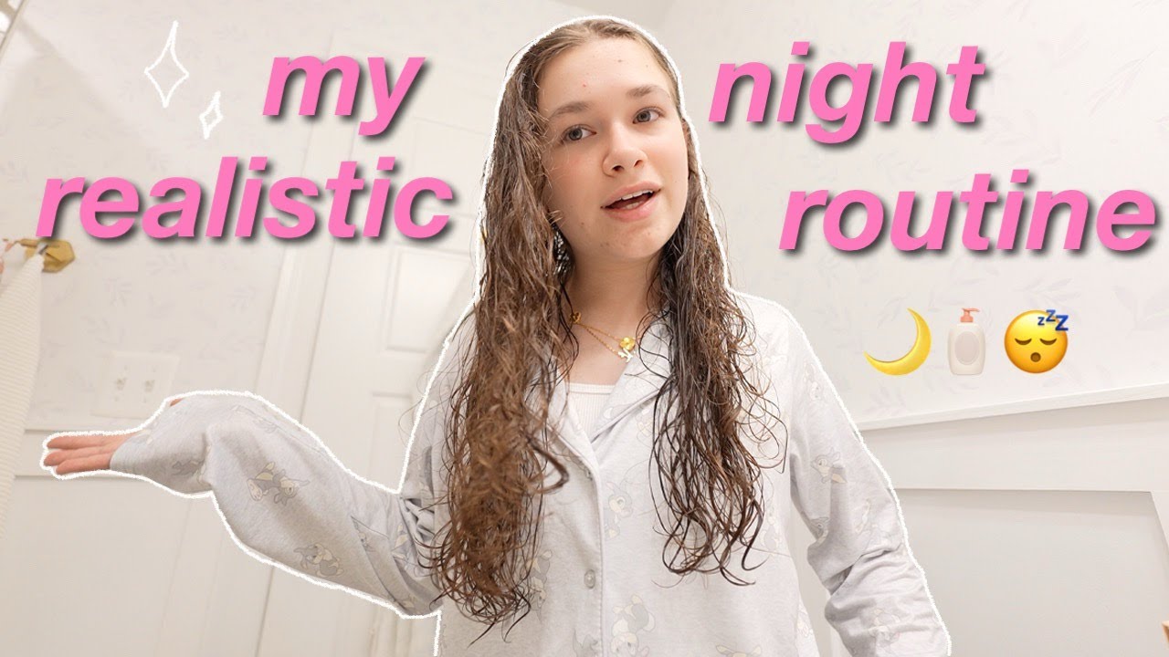 my VERY realistic night routine ✨🧸