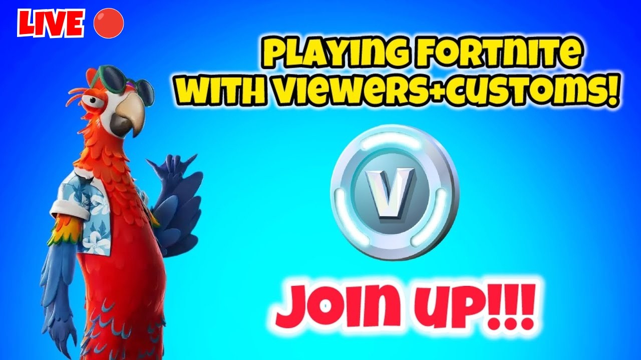 Playing FORTNITE With VIEWERS! +Customs (1v1ing viewers)