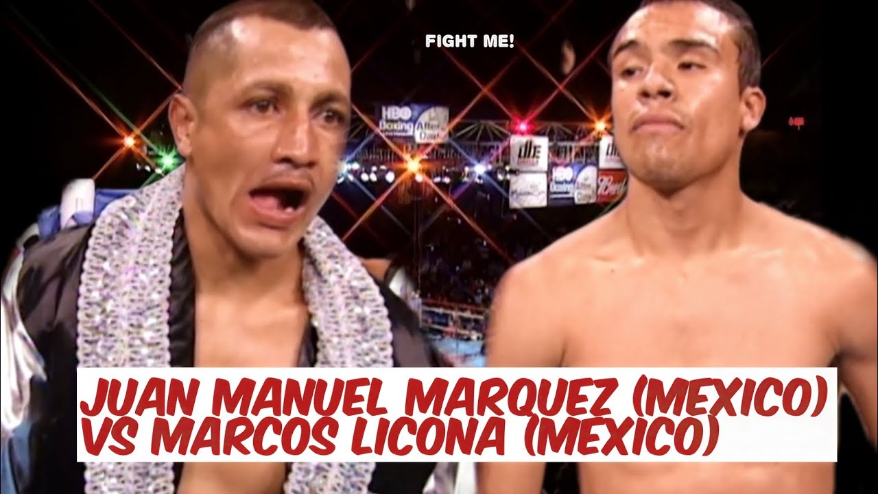 ICONIC UPPERCUT! JUAN MANUEL MARQUEZ (MEXICO) VS MARCOS LICONA (MEXICO) #juanmanuelmarquez 