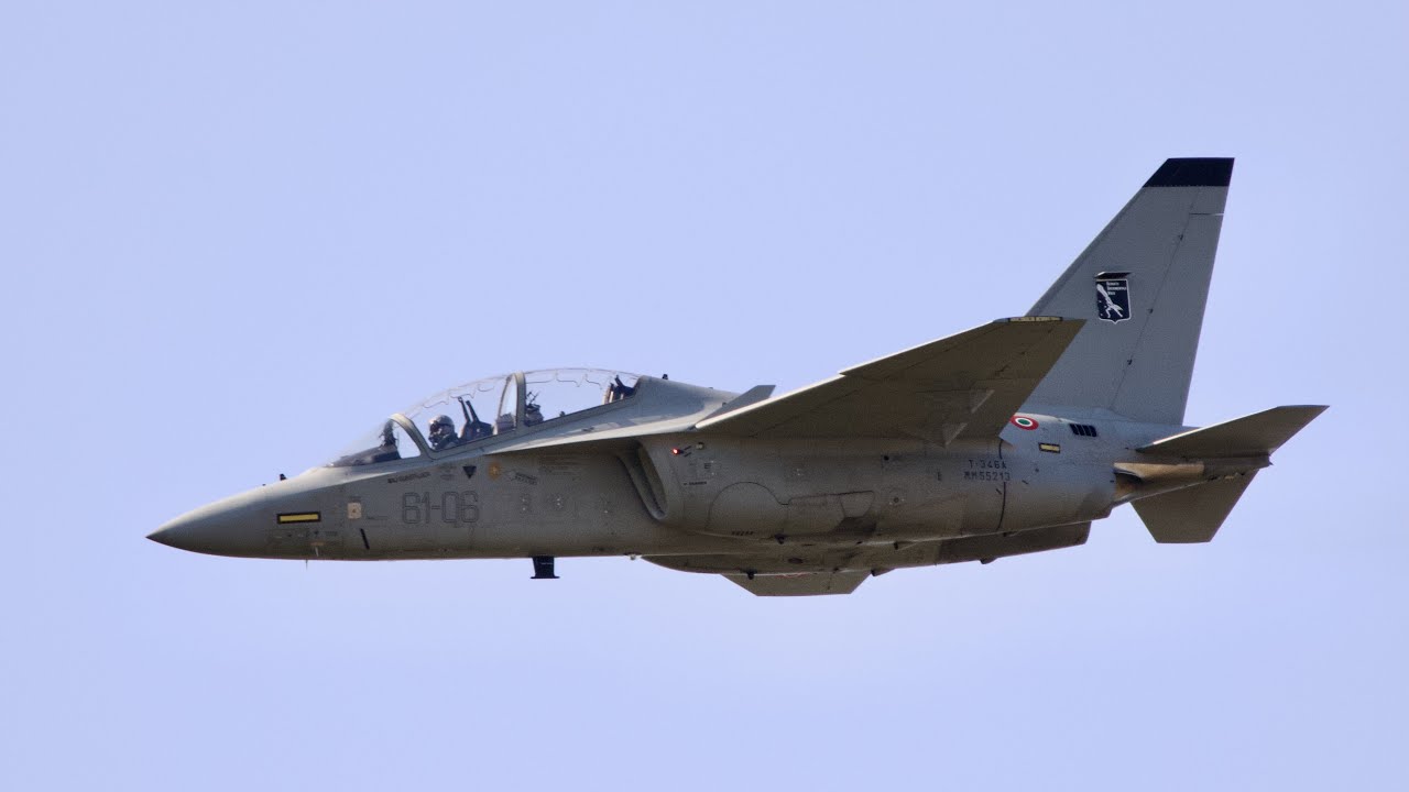 Alenia Aermacchi T-346A Master Italian Air Force flying display Rivolto Airbase AirShow 2021 MM55213