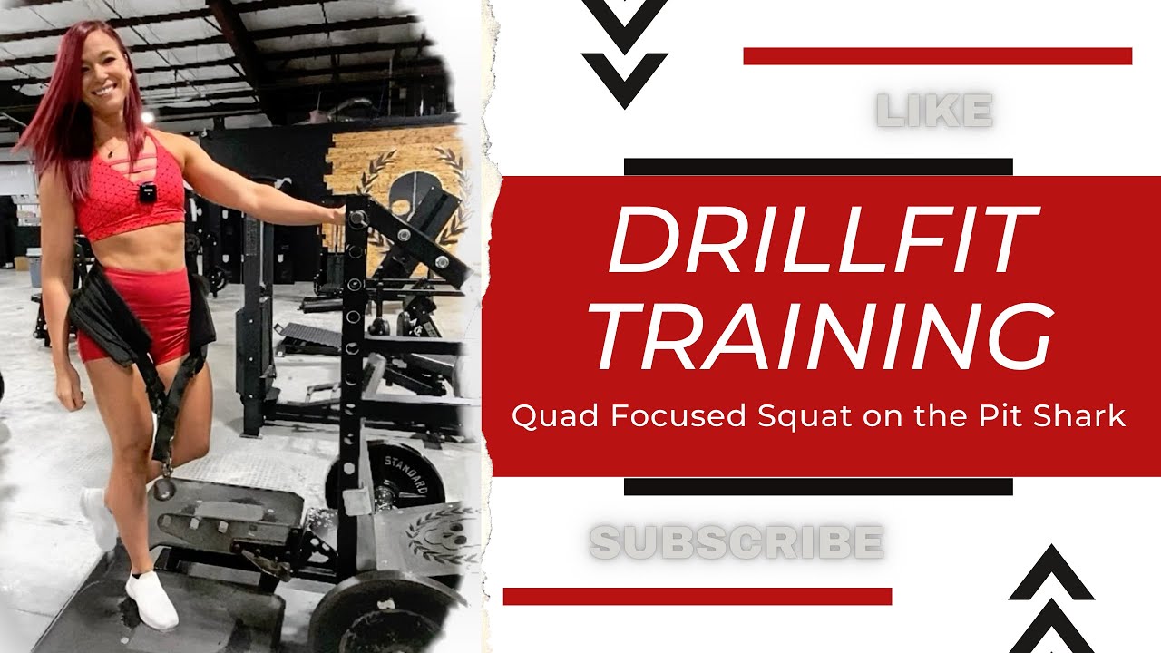 How to do the Weighted Belt Squat for Quads, DrillFit Training with Carey, Pit Shark Strength Squat