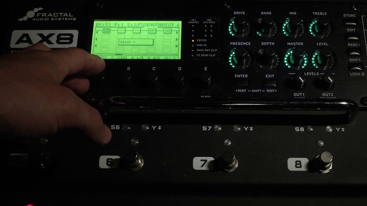 FAS AX8 Preset from the Front Panel
