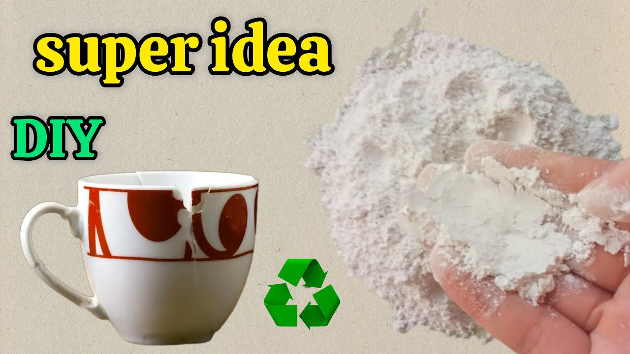 The idea of ​​recycling with a broken cup / from recycling to art /ASMR♻️