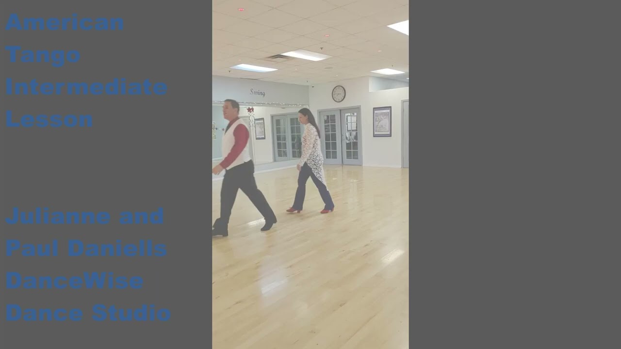 American Smooth Tango dance lesson at DanceWise Dance Studio in Phoenix, Arizona USA