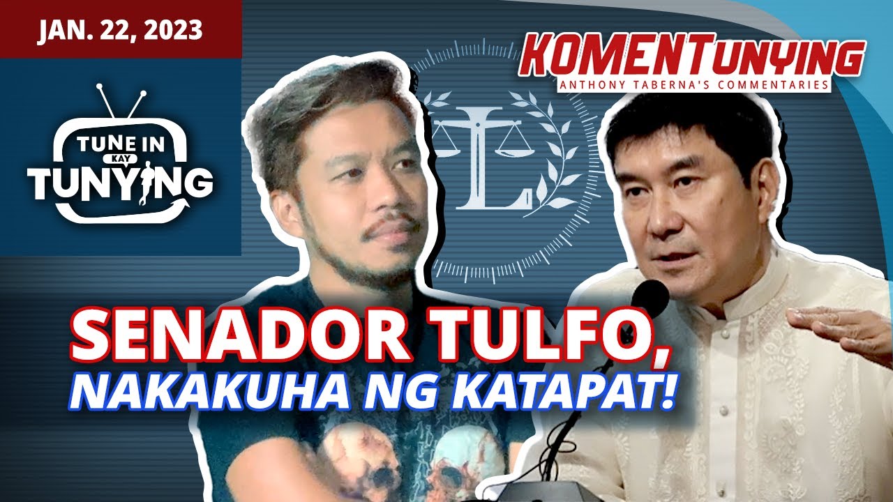 SENADOR TULFO, NAKAKUHA NG KATAPAT!