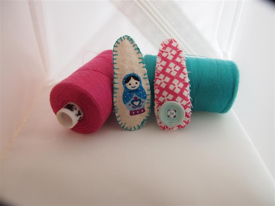 How to make a fabric covered hairclip tutorial