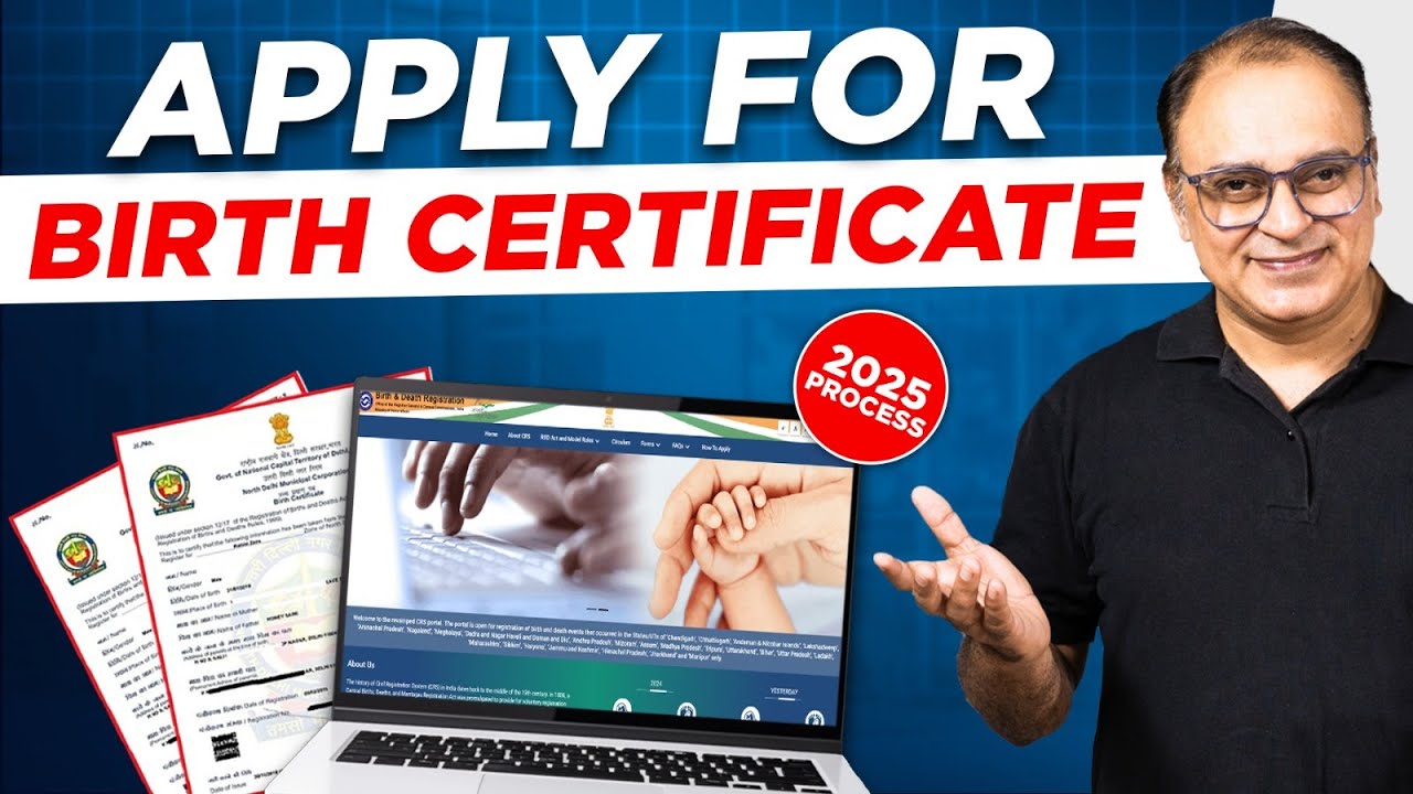 How to apply birth certificate online in India | Full process on mobile 2025