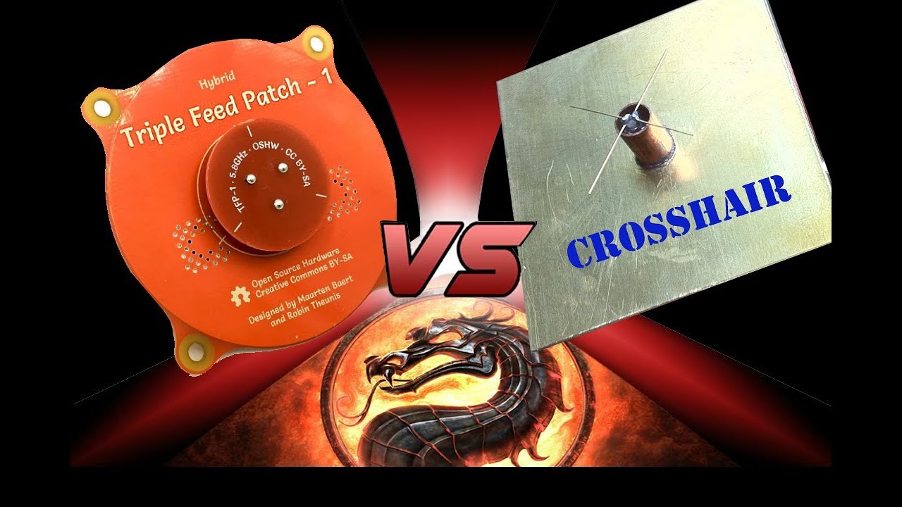 Triple feed Patch VS Crosshair Antenna (Tough Choice)