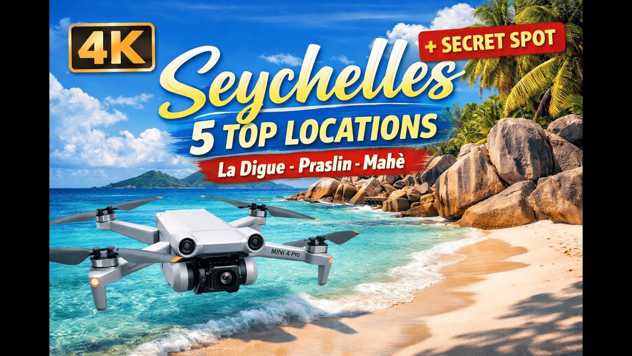 Seychelles 2025 Aerial Guide: 5 Must‑See Beaches + Bonus Location