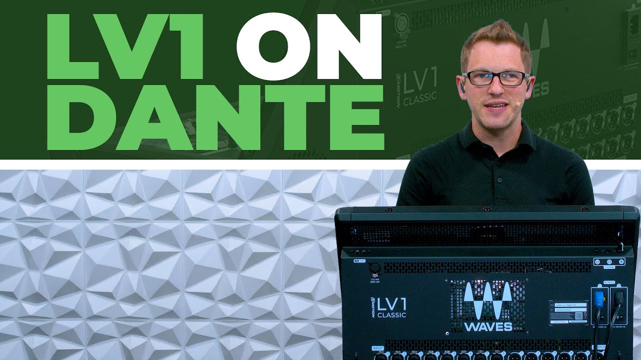Running Waves LV1 on Dante Network as Secondary Console