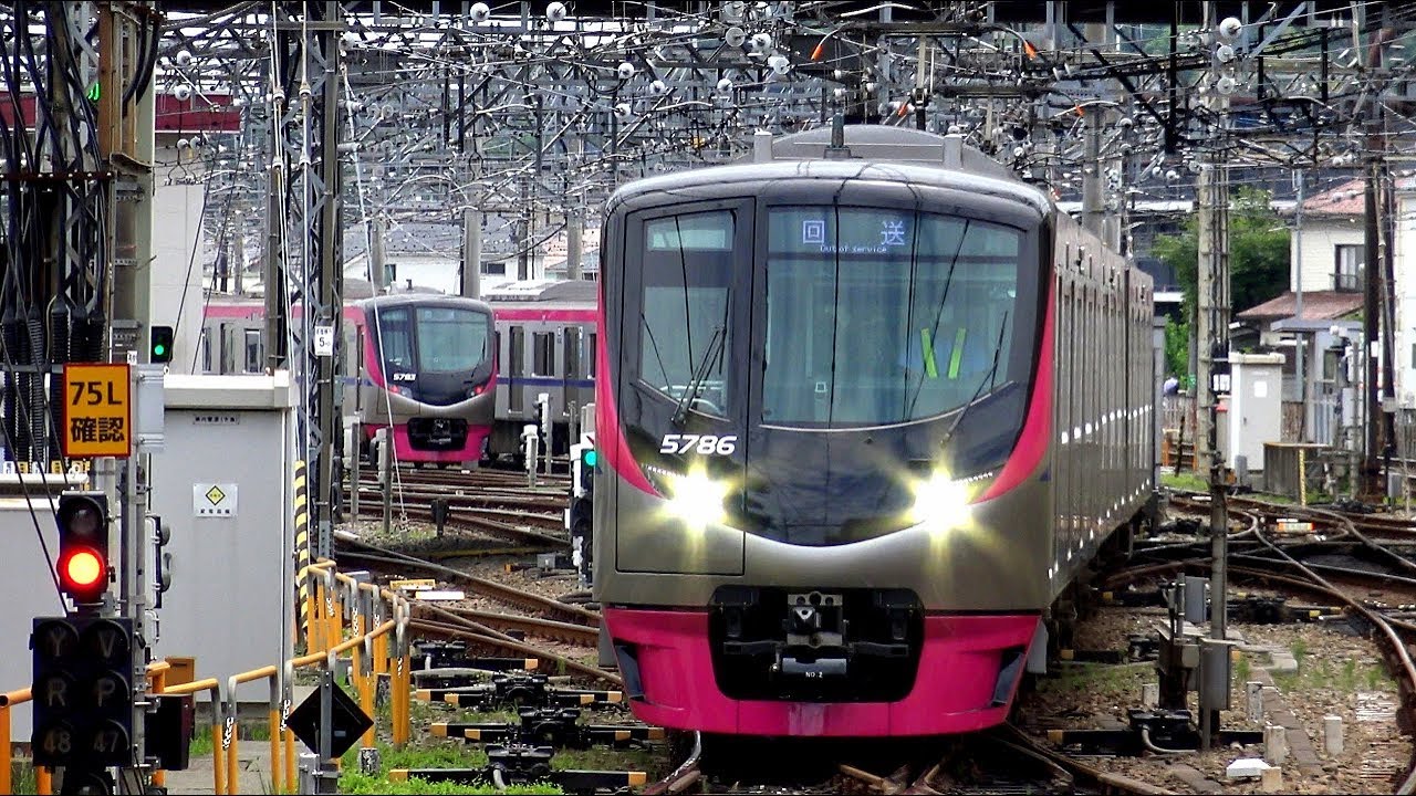 【4K】高幡不動検車区入れ替えシーン! 京王電鉄9000系30番台、8000系、7000系、5000系・東京都交通局10-300形4次車 到着・発車・走行シーン集 2020.6