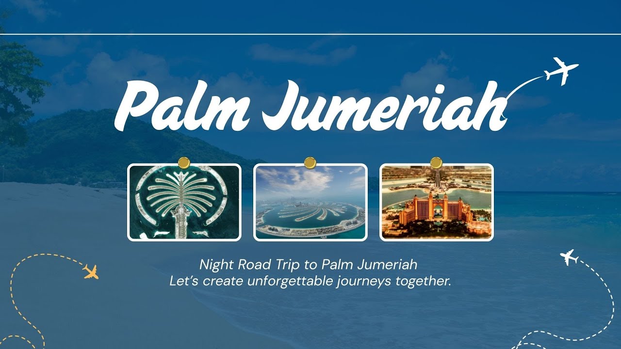 Driving Through Dubai at Night | Palm Jumeirah Decorations & Atlantis View