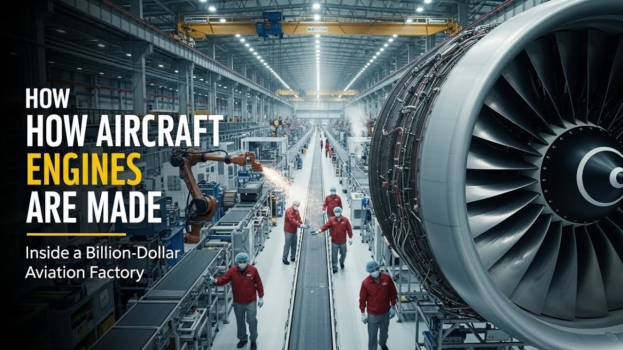 How Aircraft Engines Are Made – Inside a Billion-Dollar Aviation Factory (Full Process)