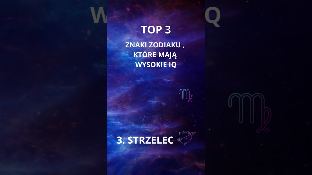 TOP 3 znaki zodiaku z wysokim IQ  #znakizodiaku #astrologia #horoskop #zodiak #astro