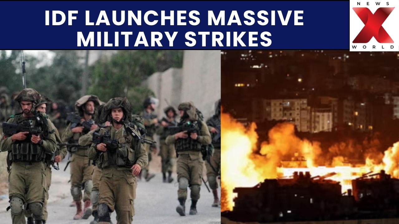 IDF strikes Hezbollah: Israel launches large scale strikes across Lebanon border| NewsX World