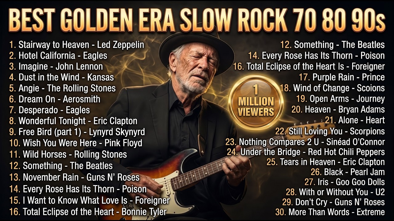🎸 The Best of Slow Rock & Classic Rock Ballads | Eternal Love Songs ✨