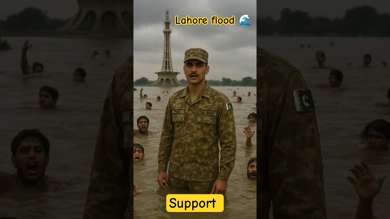 #PakistanArmy 🇵🇰 #LahoreFlood 🌊 #ArmyHelp #FloodRelief #Helping#UnitedWeStand #RescueMission