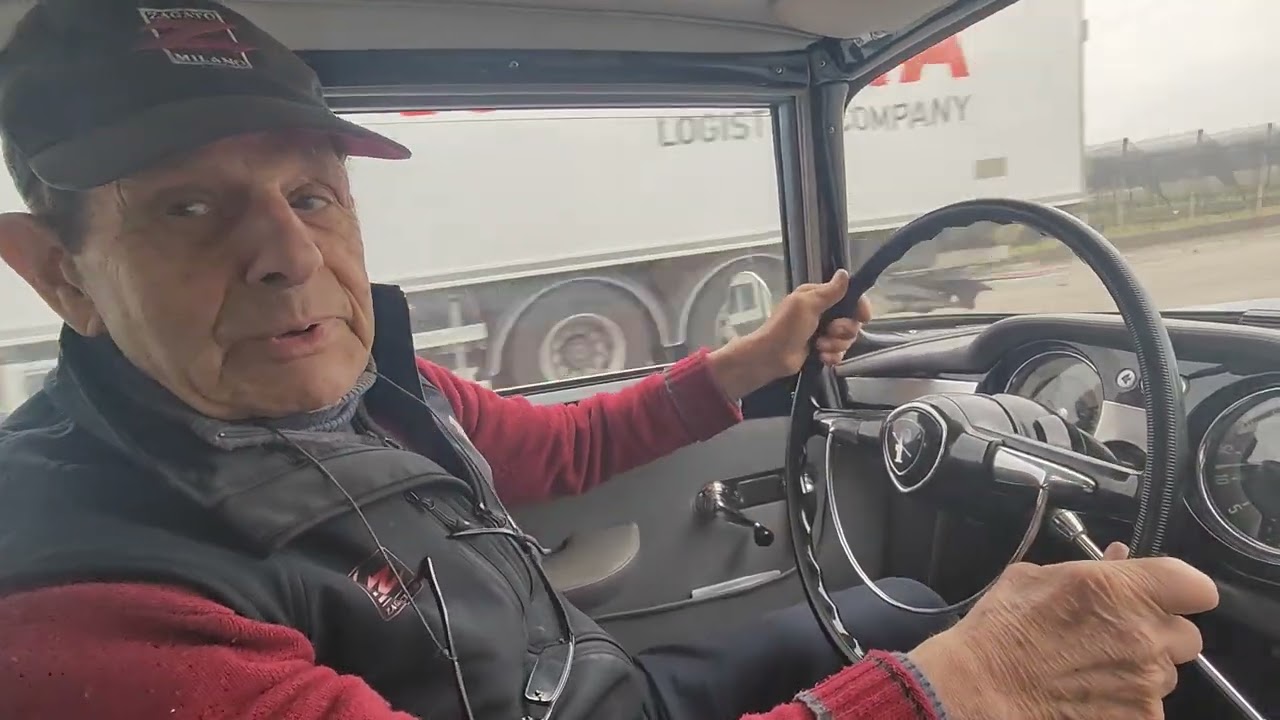 Prova su strada Lancia Flaminia al volante Cipriano Filippi dì Autorally by Filippi