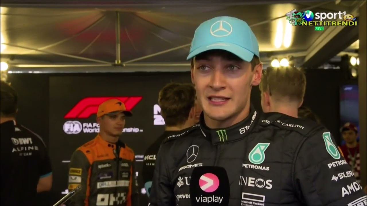 George Russell Post Sprint Race Azerbaijan GP Interview | F1 2023