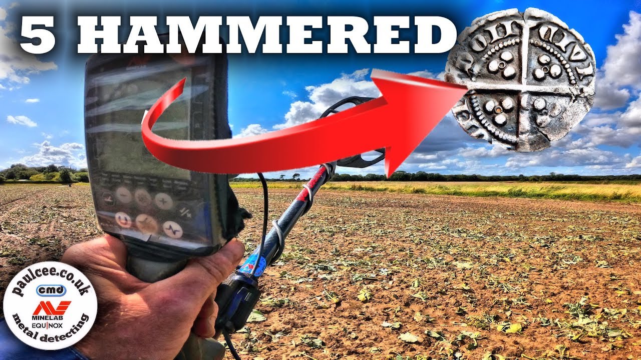 METAL DETECTING MINELAB EQUINOX METAL DETECTOR FINDS HAMMERED COINS