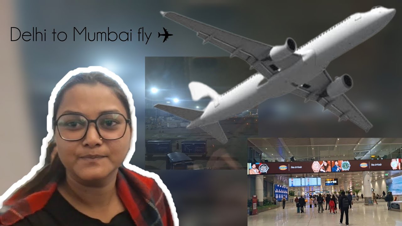 Delhi to Mumbai bye flight journey🧿😍