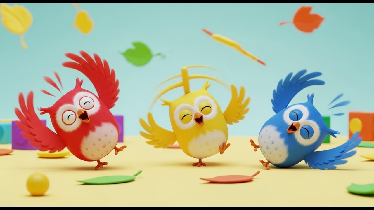 Three Little Toy Owls Hoot Hoot Hoot | Bedtime Nursery Rhymes & Animal Sounds