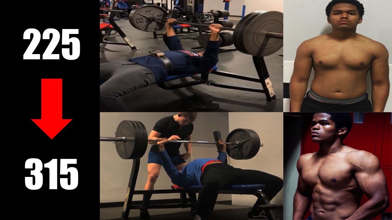 BENCH PRESS TRANSFORMATION 225LBS - 315LBS | 19 - 20 YEARS OLD