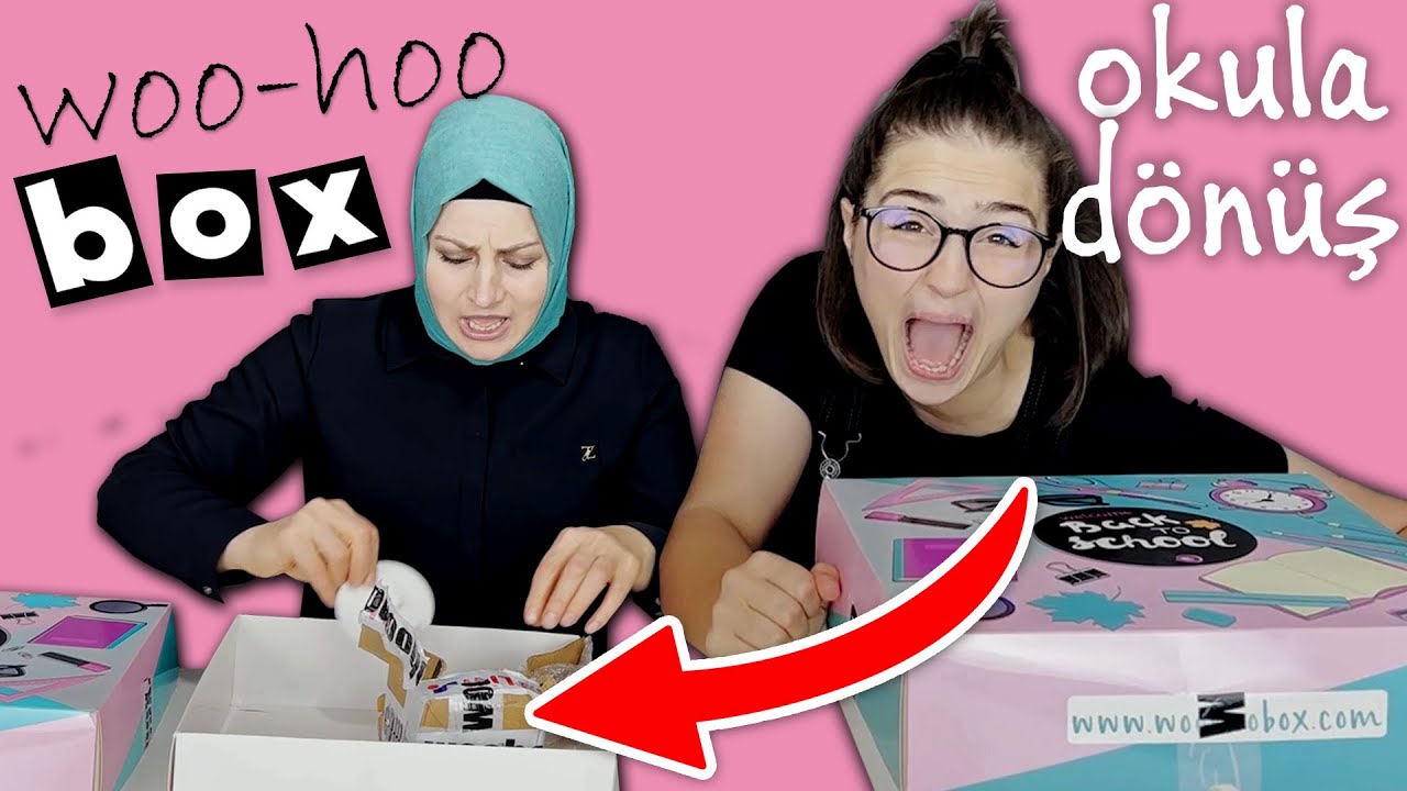 GİZEMLİ KUTU AÇILIMI 😱 OKULA DÖNÜŞ WOOHOOBOX - Mystery Box of Back to School Switch-Up Challenge!!!