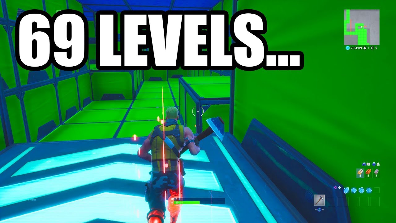I Played a 69 Level Default Deathrun in Fortnite Creative!
