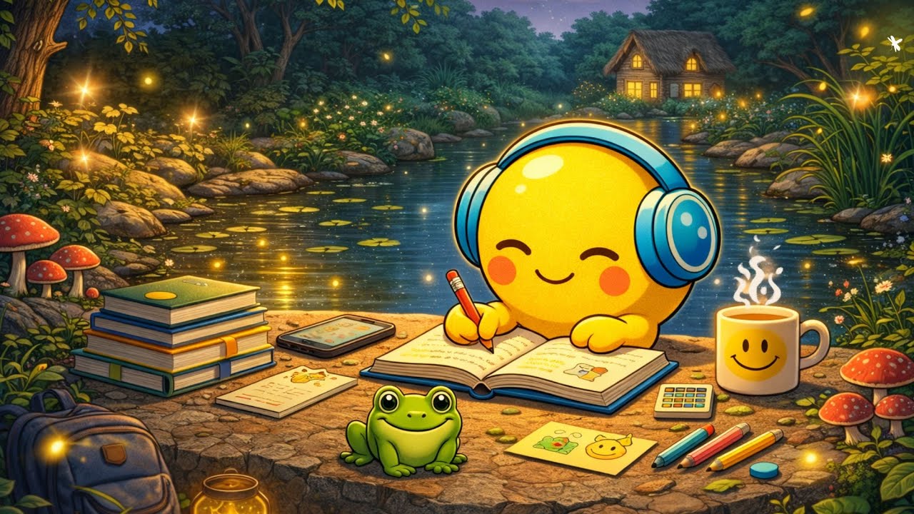 Smilo’s Night Study Escape 🌙 | Relaxing Lofi Beats for Focus, Study & Calm