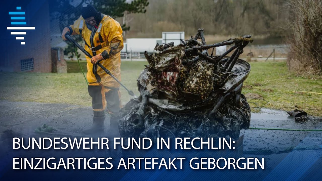 Bundeswehr Fund in Rechlin: einzigartiges Artefakt aus der Müritz geborgen