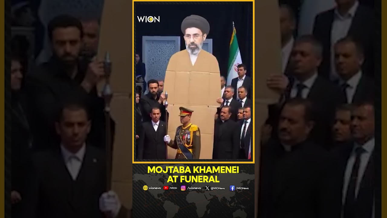 Mojtaba Khamenei Makes First Public Appearance at Father&rsquo;s Funeral | WION Shorts