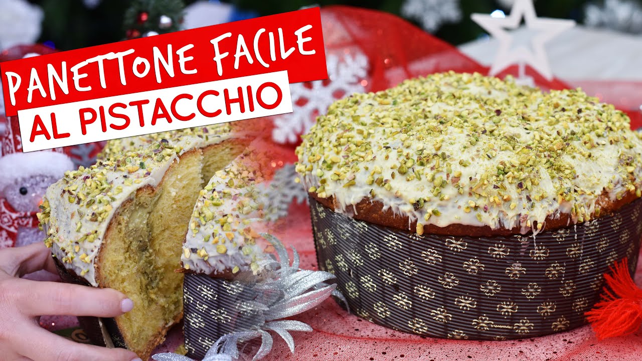 Panettone facile al pistacchio: ricetta ad impasto unico super semplice!