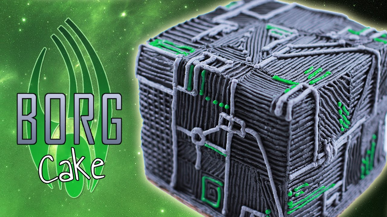 BORG CUBE CAKE - NERDY NUMMIES