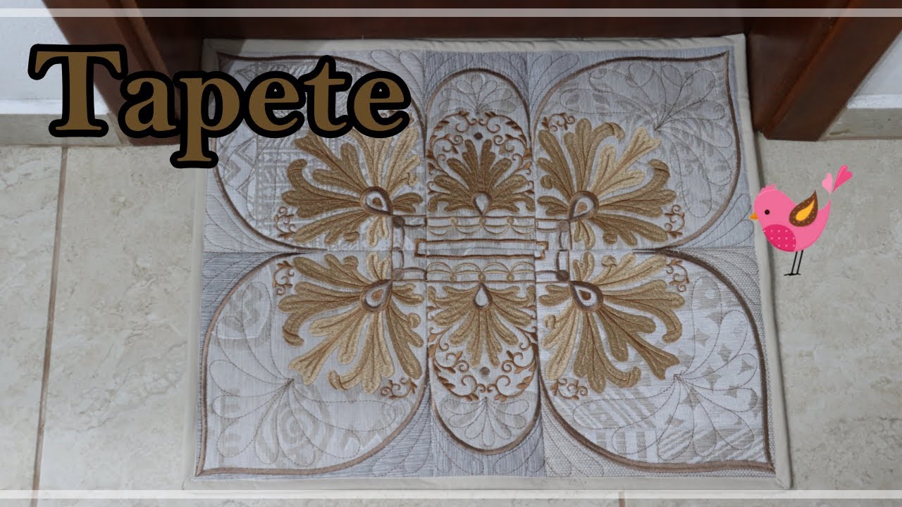 Tapete em Patchwork na Bordadeira(✿◡‿◡)
